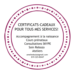 Certificats Cadeaux diponibles